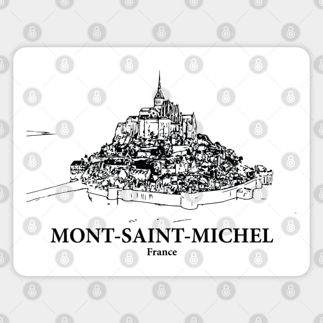 Mont-Saint-Michel - France Magnet by Lakeric